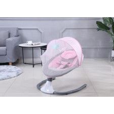 Peekaboo Musical Electric Baby Swing/Rocker with Mosquito Net Pink Age- Newborn & Above