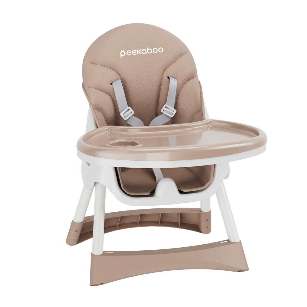 Peekaboo Premium 3 in 1 Comfy High Chair Beige Sand Age- 6 Months to 4 Years