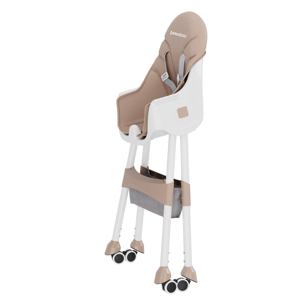 Peekaboo Premium 3 in 1 Comfy High Chair Beige Sand Age- 6 Months to 4 Years