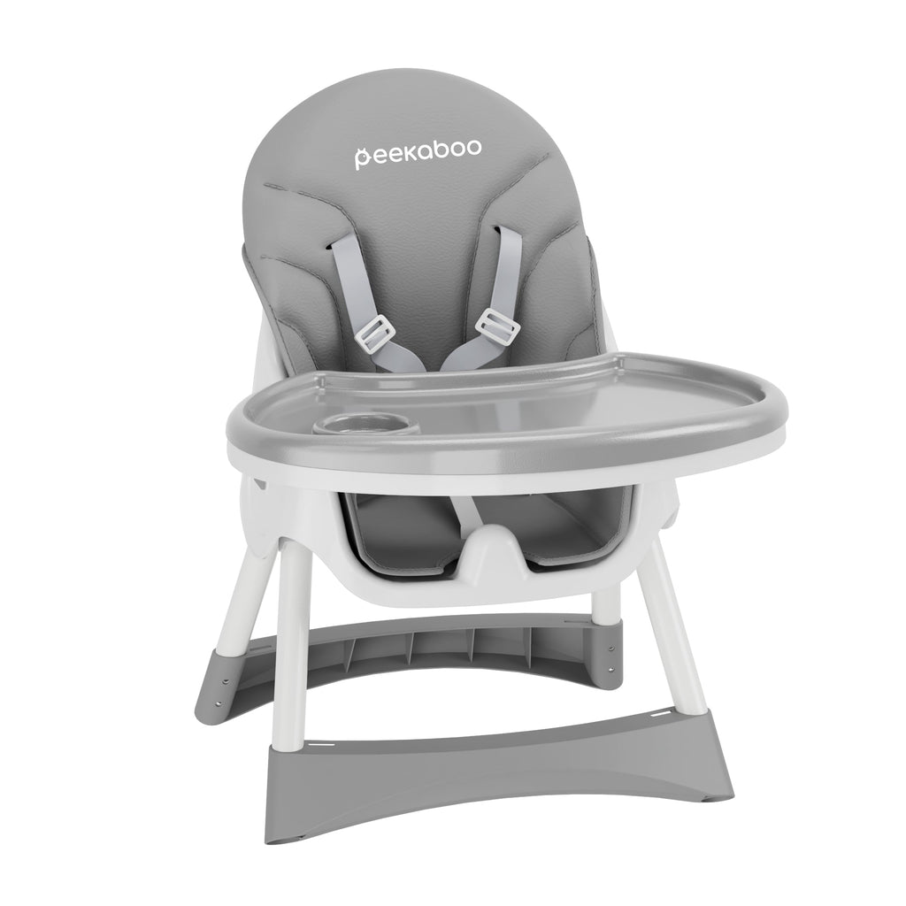 Peekaboo Premium 3 in 1 Comfy High Chair Slate Grey Age- 6 Months to 4 Years
