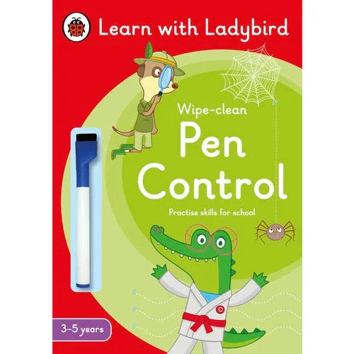 Pen Control: A Learn with Ladybird Wipe-Clean Activity Book 3-5 years ...