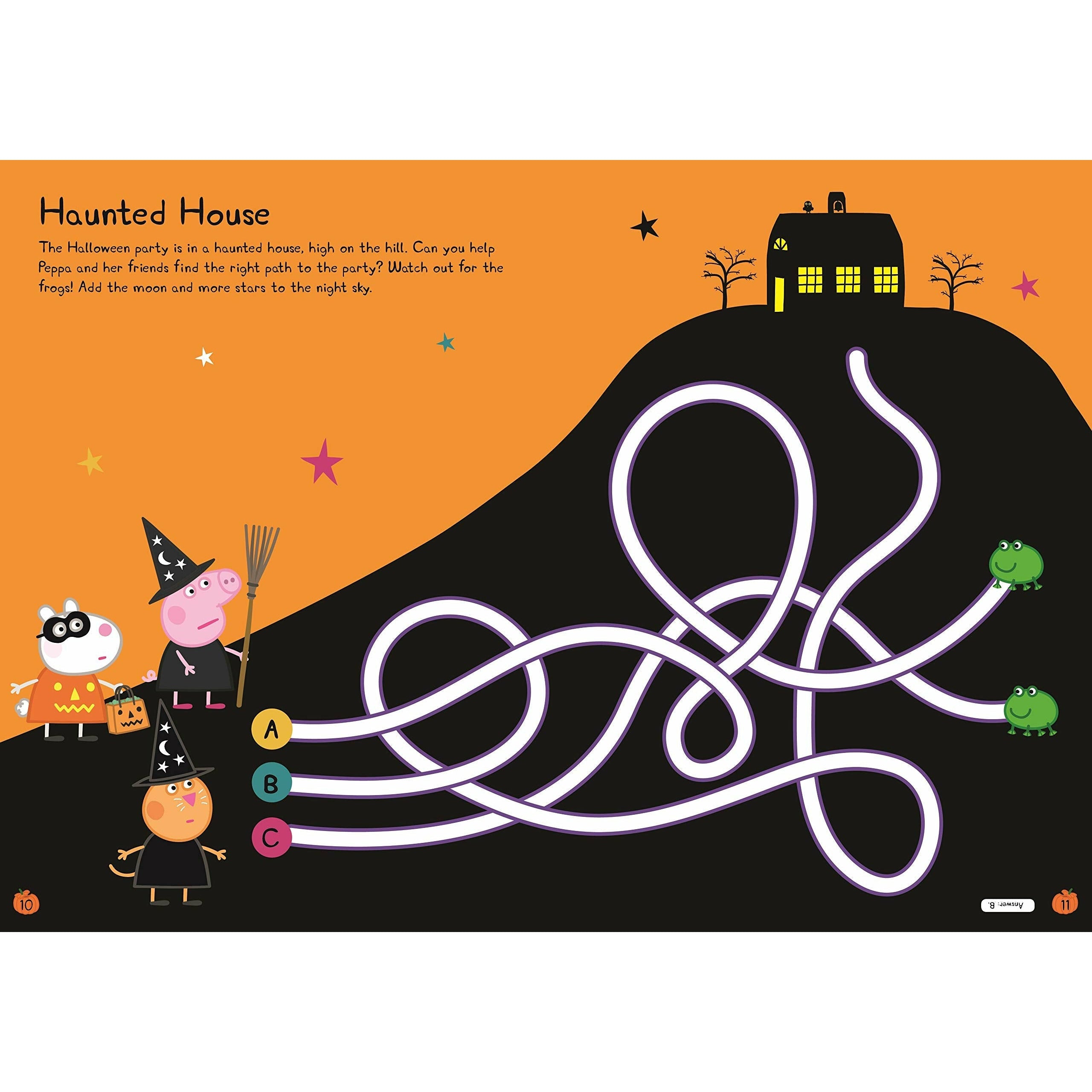 Sticker　Pig:　Peppa　Book　Peppa's　Halloween　Activity　Peekaboo