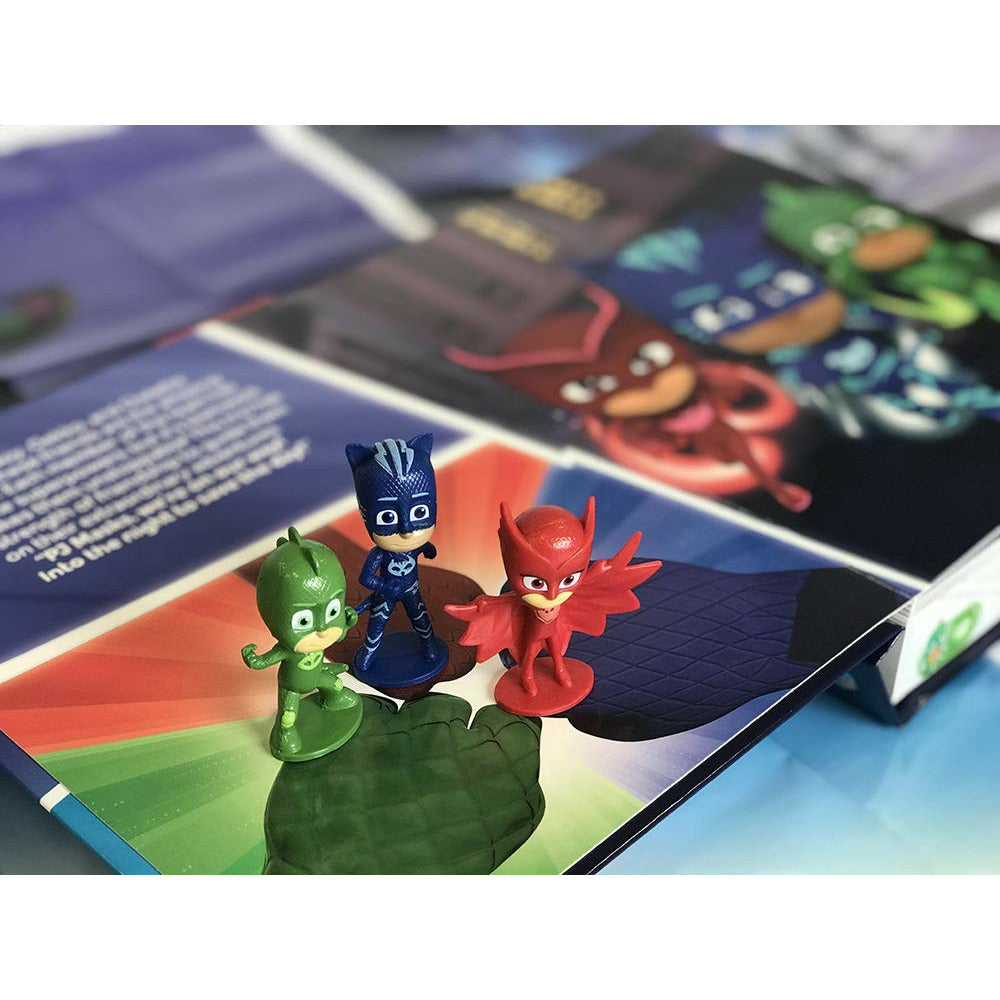 Phidal Eone PJ Masks Multicolor Activity Book with a Storybook, 10 Figurines and a Playmat Age-3 Years & Above