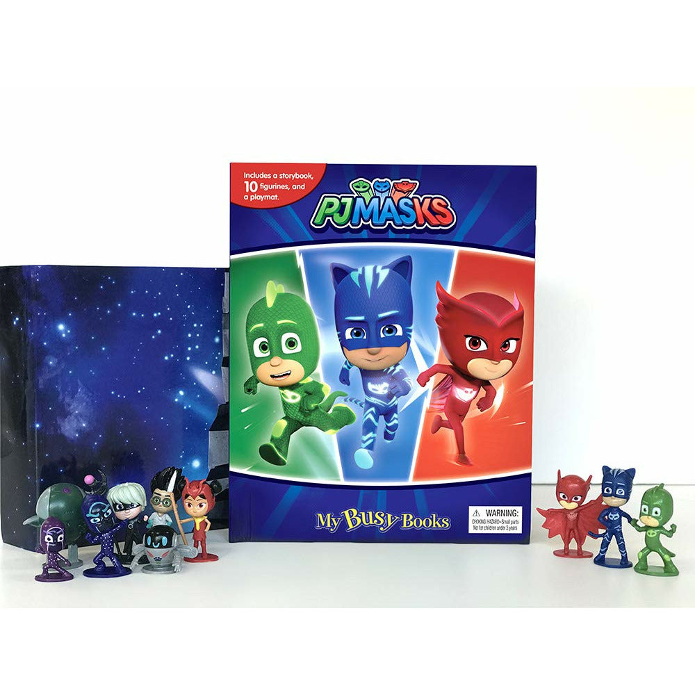 Phidal Eone PJ Masks Multicolor Activity Book with a Storybook, 10 Figurines and a Playmat Age-3 Years & Above