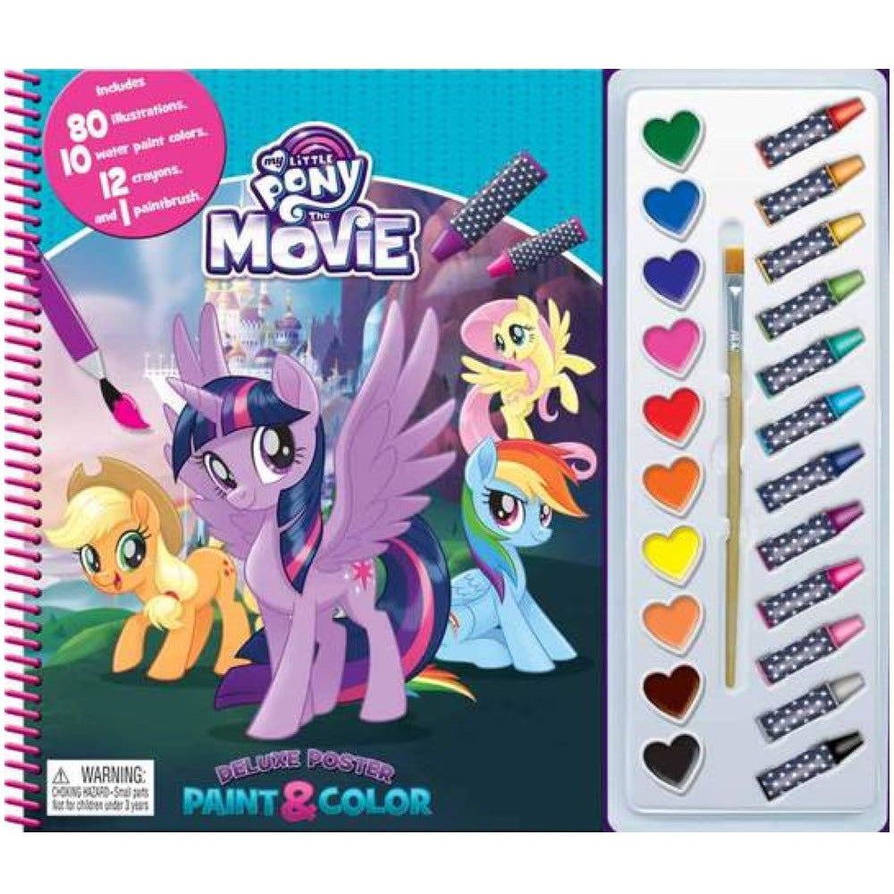 Phidal My Little Pony Deluxe Poster Paint Activity Book Age- 3 Years & Above