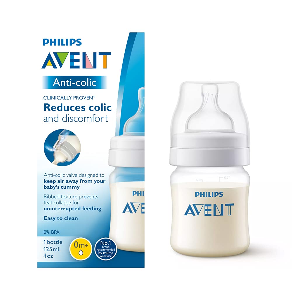 Philips Avent SCF810 61 Anti Colic Bottle 125ml 0m Peekaboo