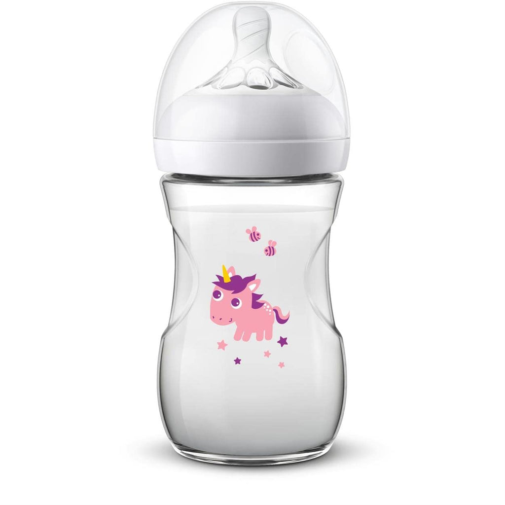 Philips Avent  Bottle Natural with Unicorn Design 260ml Age- 1 Month & Above