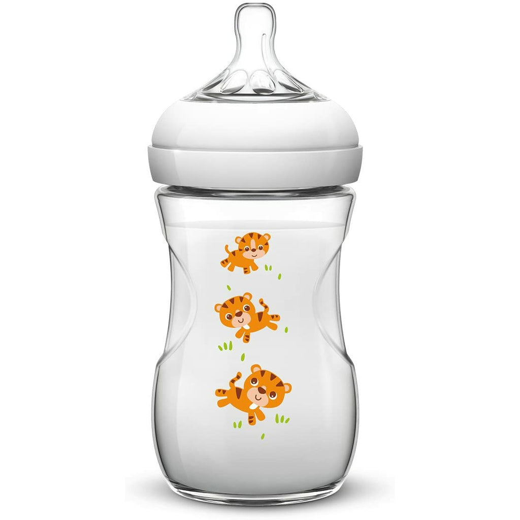 Philips Avent Natural Feeding Bottle Tiger 1M+ Unisex 260ml 1m+