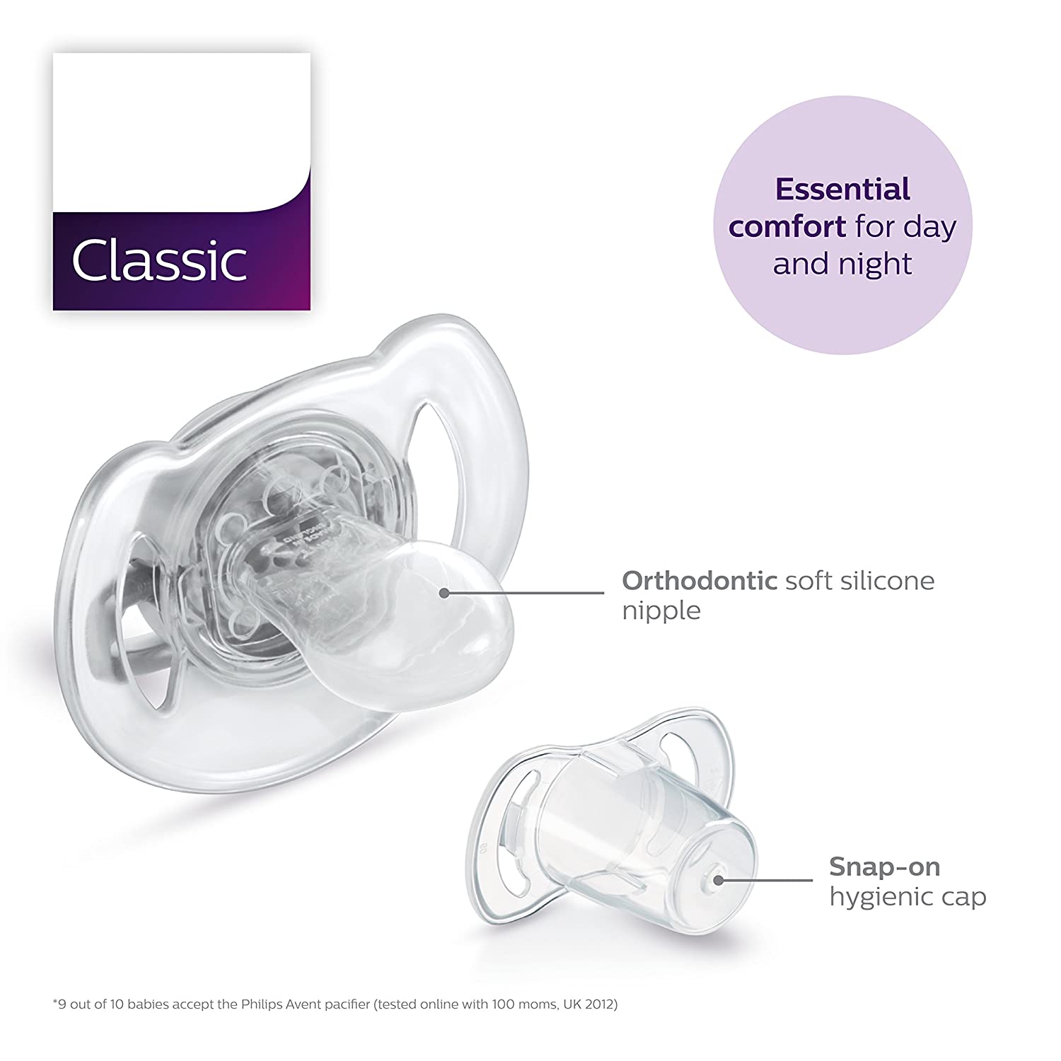 Avent top transparent pacifier