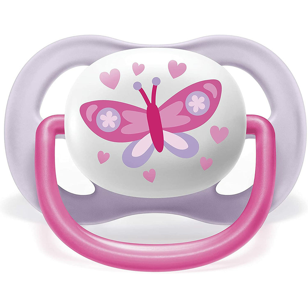 Philips Avent Ultra Air Silicone Pacifier Mama/Butterfly 2 Pack 0-6m