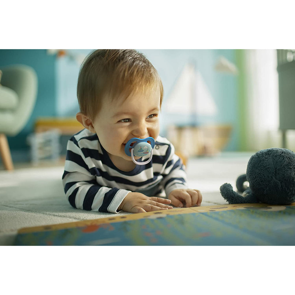 Philips Avent Ultra Air Silicone Pacifier Papa/Boat 2 Pack 6-18m