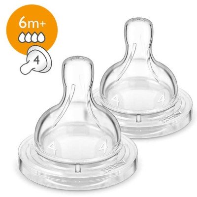 Philips Avent classic Anticolic Fast Flow Teats 2 Pack 6m+