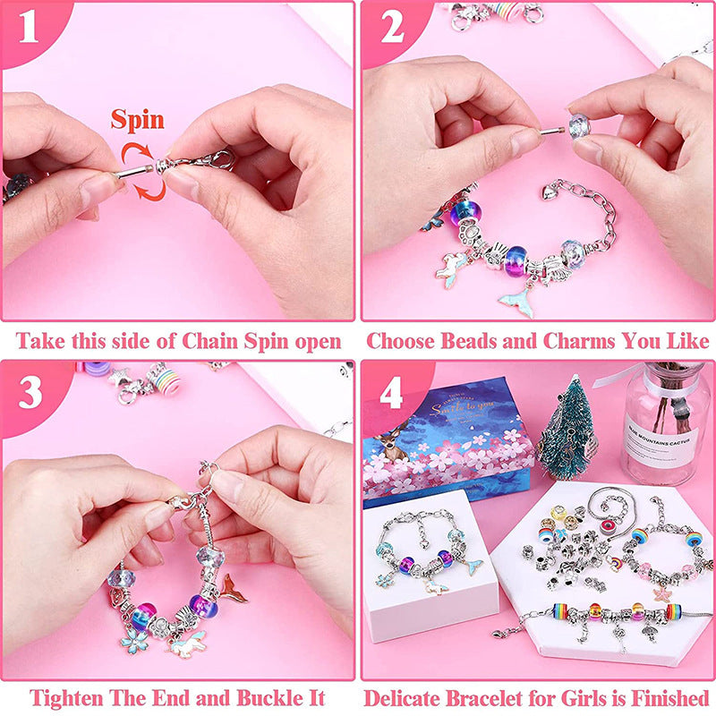 Pibi 112 Pieces Bracelet Kit with Charms Multicolor Age- 7 Years & Above 