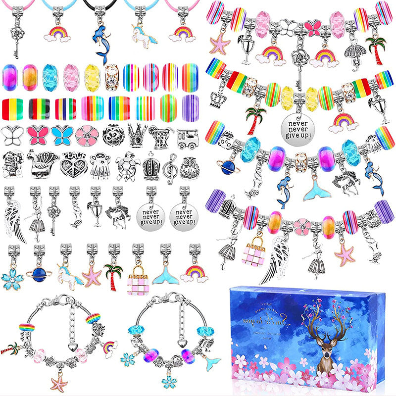 Pibi 112 Pieces Bracelet Kit with Charms Multicolor Age- 7 Years & Above 
