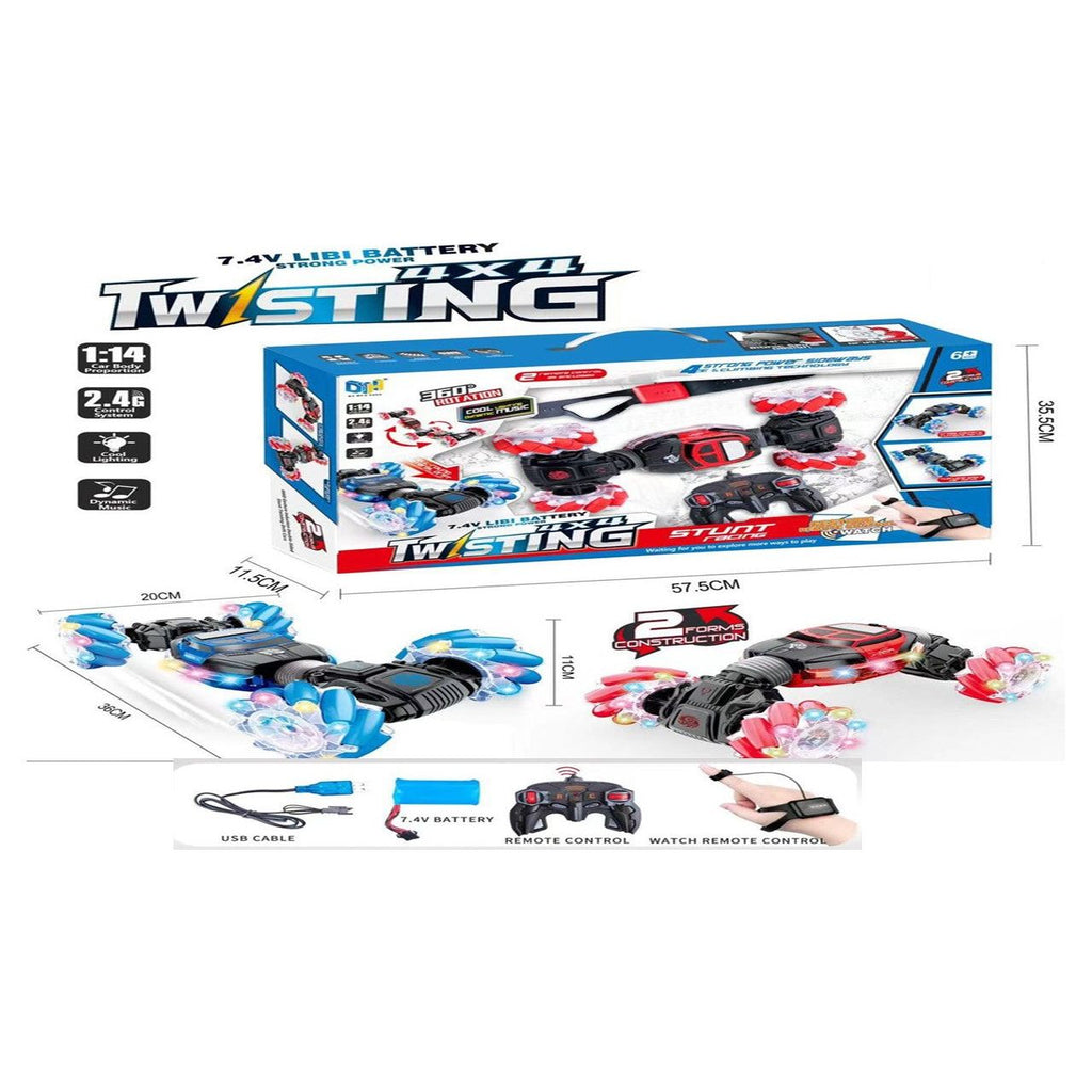 Pibi  1:24 RC 4X4 Stunt Twist Remote Control Car Multicolour Age- 3 Years & Above