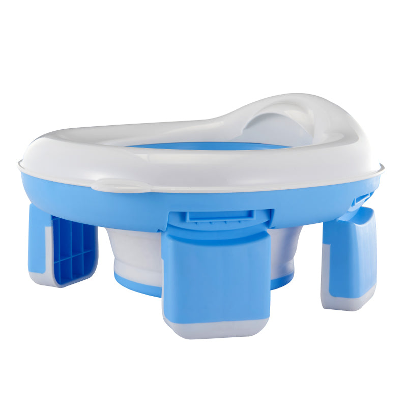 Pibi 2-in-1 Travel Potty Training Seat Blue/White Age- 18 Months & Above