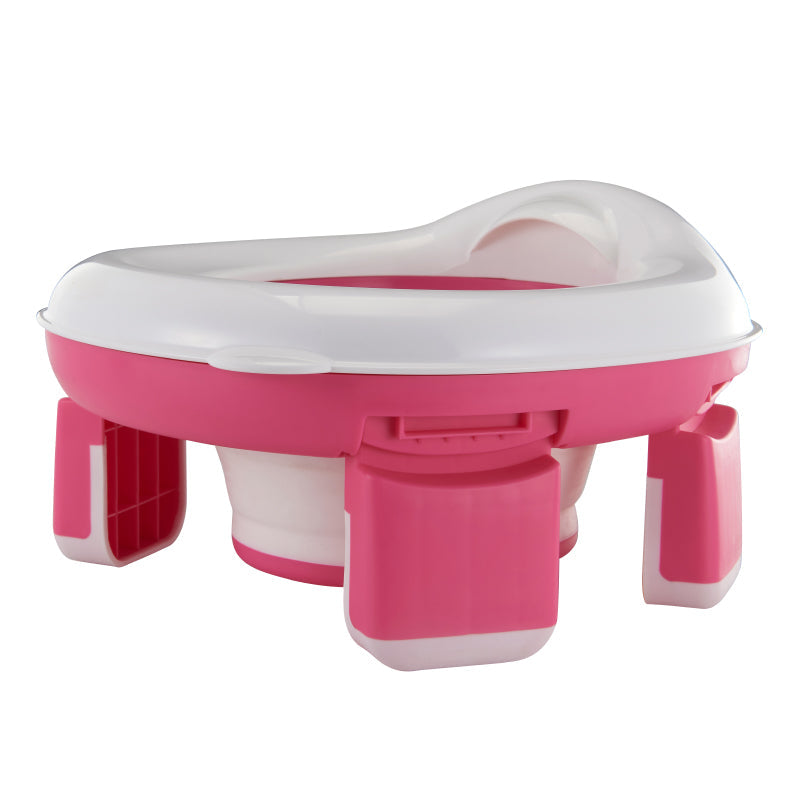 Pibi 2-in-1 Travel Potty Training Seat Pink/White Age- 18 Months & Above
