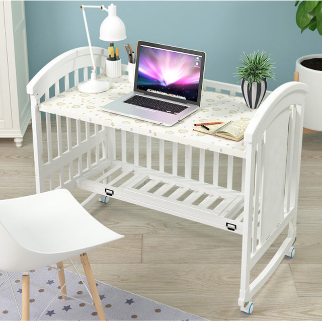 Pibi 3 in 1 Cot/Crib Cum Junior Bed White Age- Newborn to 5 Years