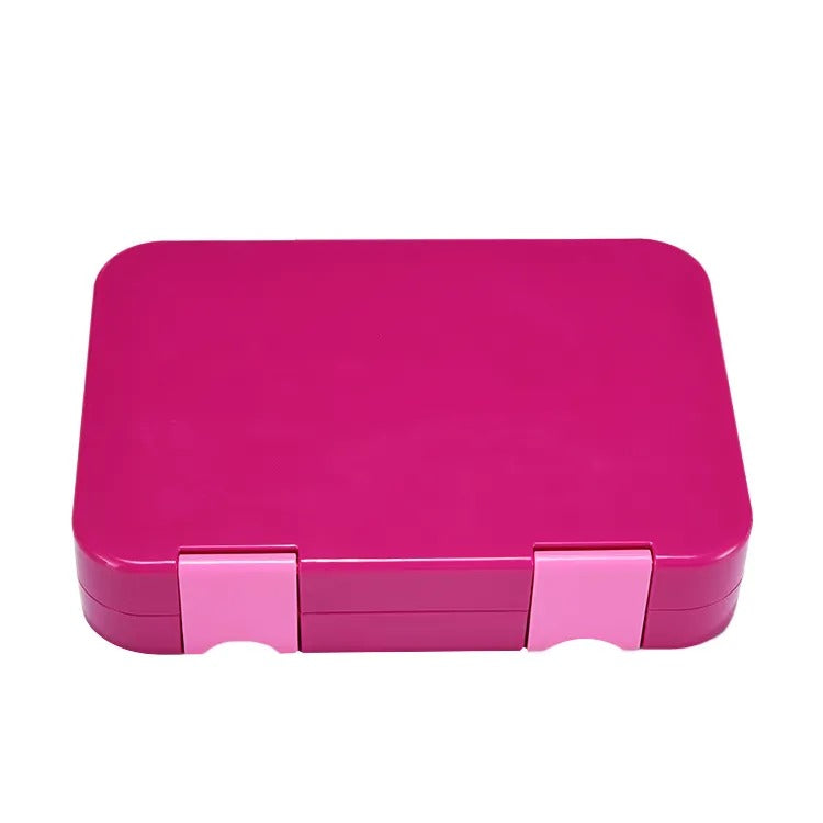 Pibi 4-6 Compartment Bento Lunch Box with Removable Tray Malibu Purple Age- 3 Years & Above