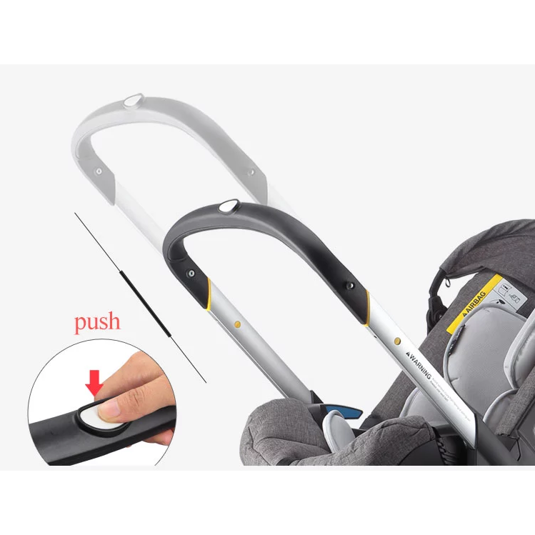 Pibi 4 in 1 Baby Stroller- Baby Cradle, Baby Basket, Carseat and Stroller (Holds upto 20 Kgs) Age- Newborn & Above