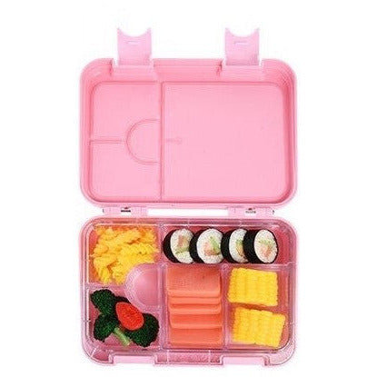 Pibi 5 Compartment Bento Box Powder Pink Age- 3 Years & Above