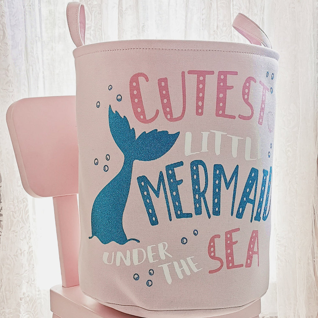 Pibi Adorable Dolphin Printed Laundry Bag Pink/Light Blue Age- Newborn & Above
