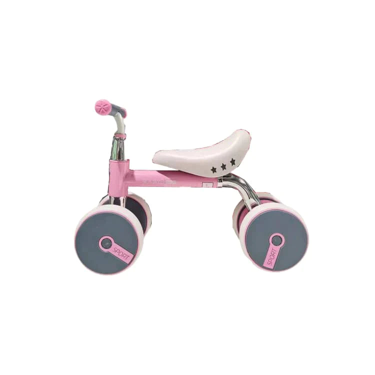 Pibi Baby Balance Bikes Pink White Age 12 Months Above Peekaboo