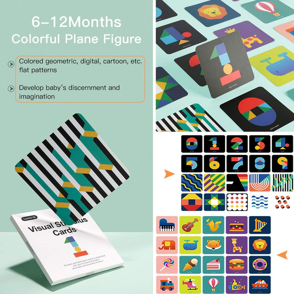 Pibi Baby Visual Stimulus Cards Multicolor Age- 6-12 Months