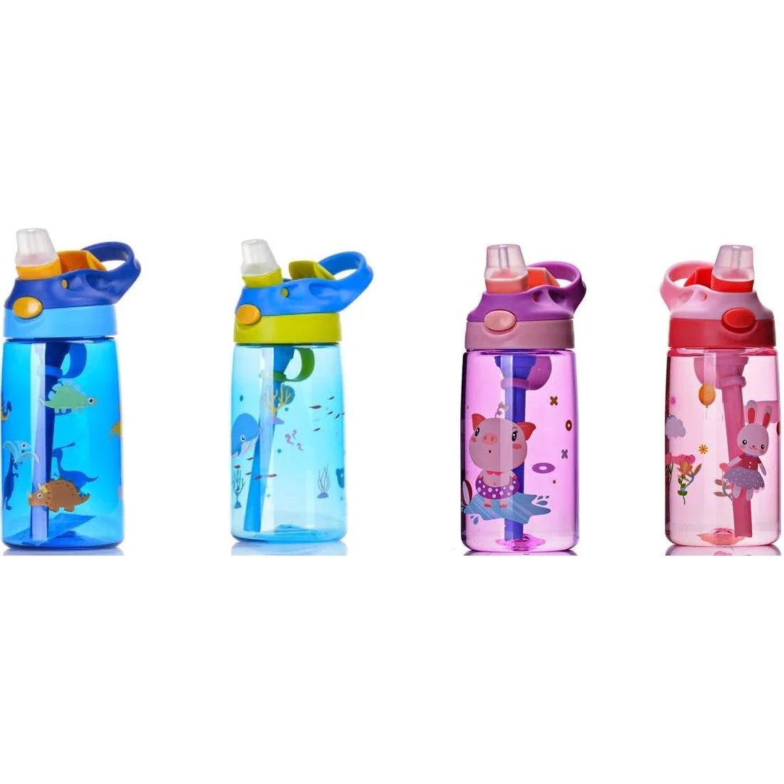 Pibi Aquatic Animals Tritan Sipper/ Water Bottle 480ml Light Blue/Yellow Age- 12 Months & Above