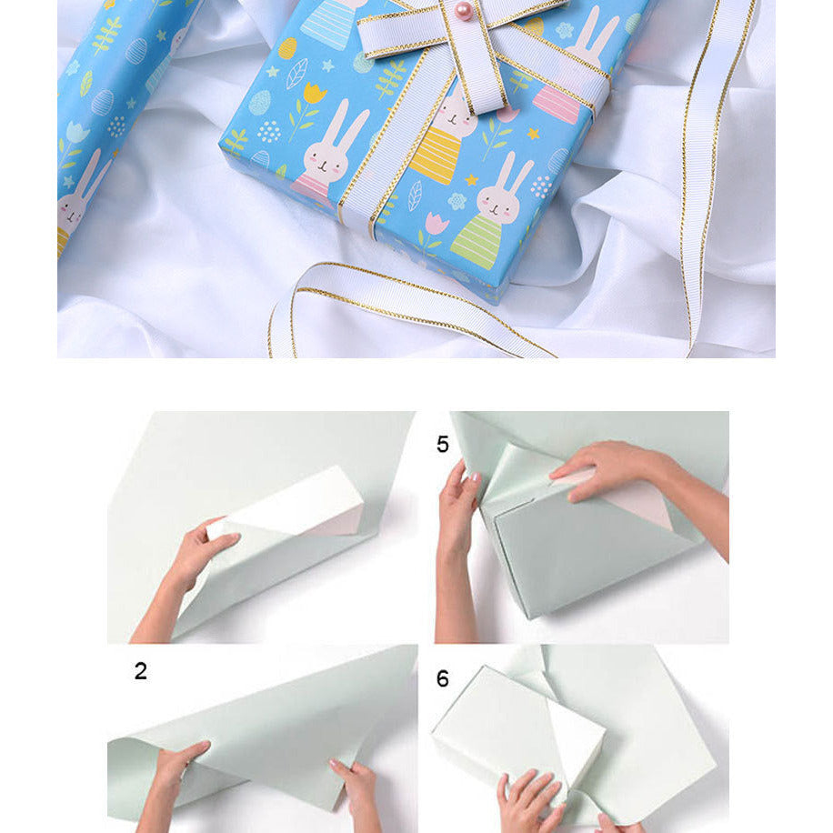 Pibi Cute Unicorn Rainbow Gift Wrapping  Paper 50 x 70 cm  Baby Pink