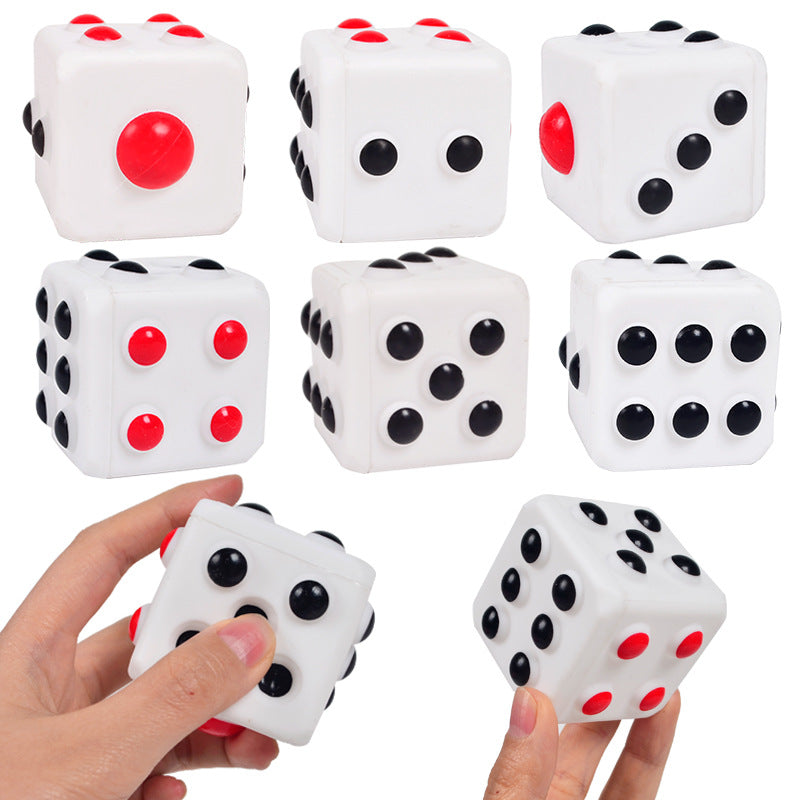 Pibi Dice Fidget Squishy Toy 6X6Cm Multicolor Assorted Pack of 1 Age- 3 Years & Above