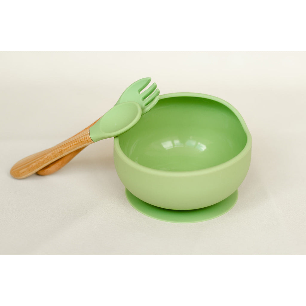 Pibi Kids Complete Feeding Set of 5 Green Age- 6 Months & Above