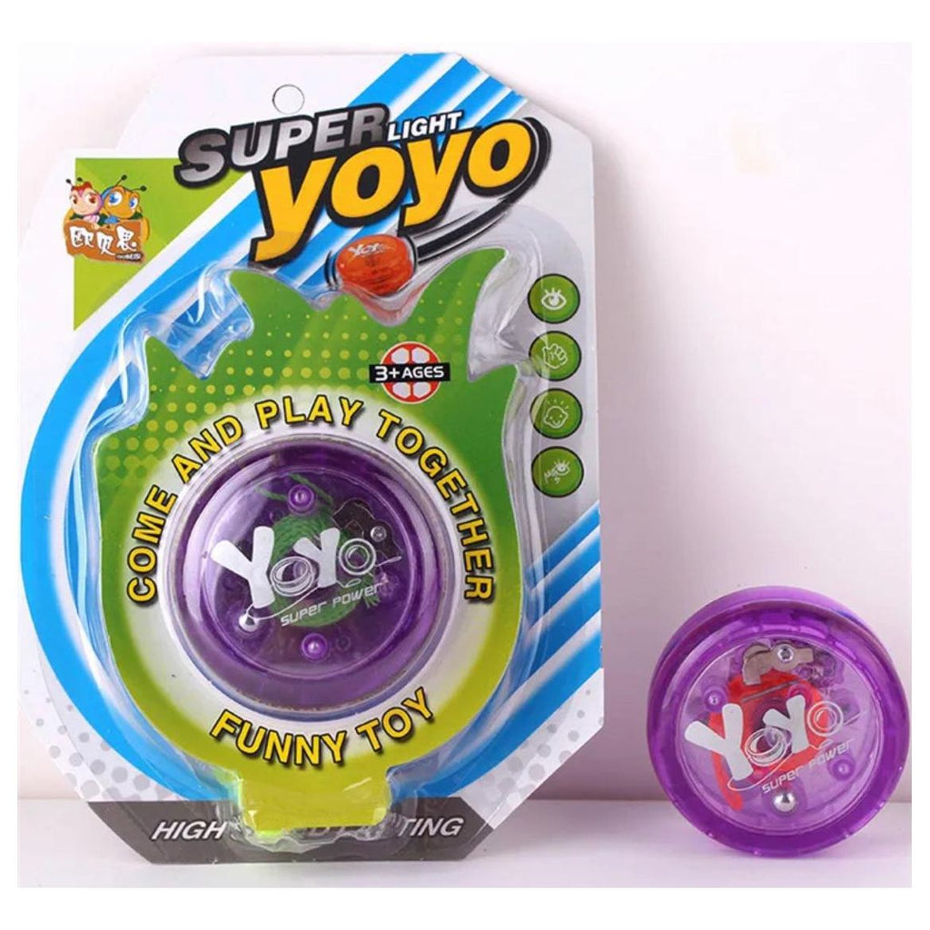Pibi Kids Reflex Auto Return Yo-Yo Ball with Light Purple Age- 3 Years & Above