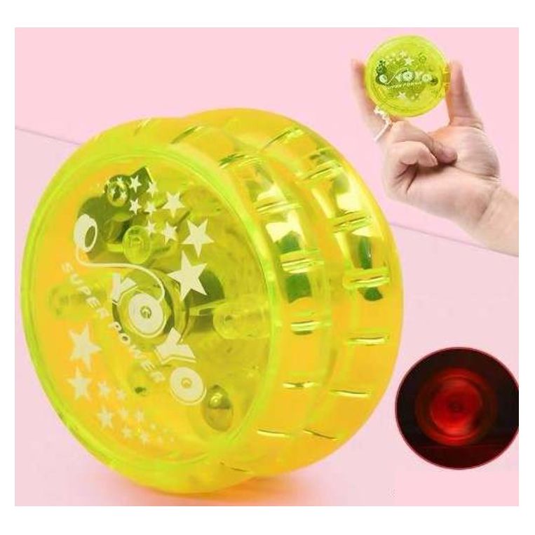 Pibi Kids Reflex Auto Return Yo-Yo Ball with Light Yellow Age- 3 Years & Above