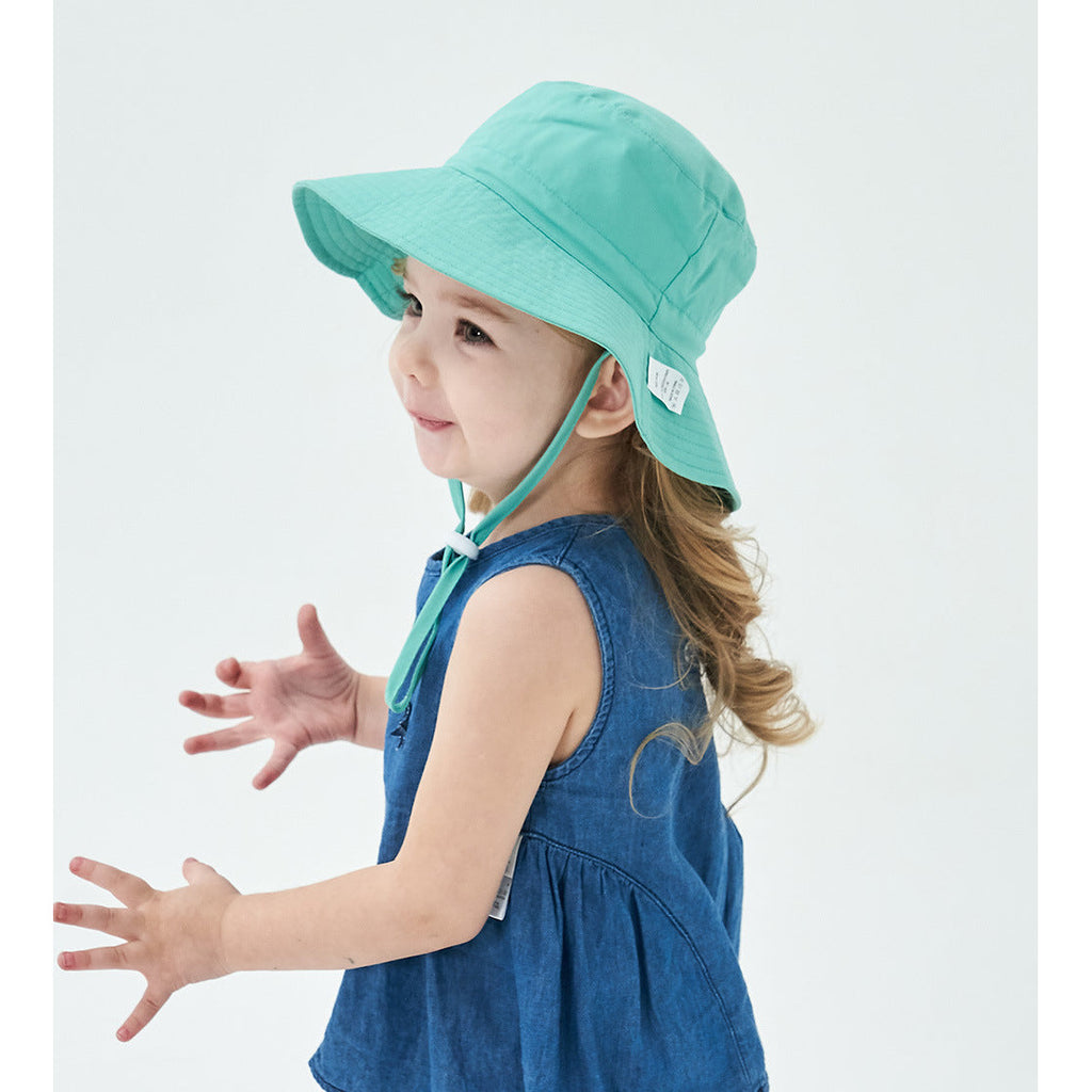 Pibi Kids UV Sun Protection Bucket Hat Light Blue Age- 12 Months & Above
