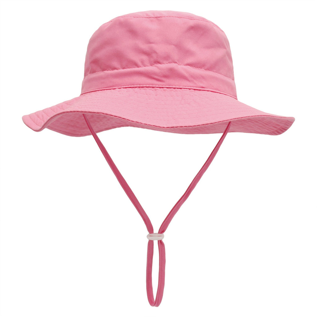Pibi Kids UV Sun Protection Bucket Hat Pink Age- 12 Months & Above
