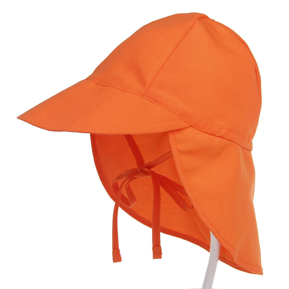 Pibi Kids UV Sun Protection Hat Orange Age- 12 Months & Above