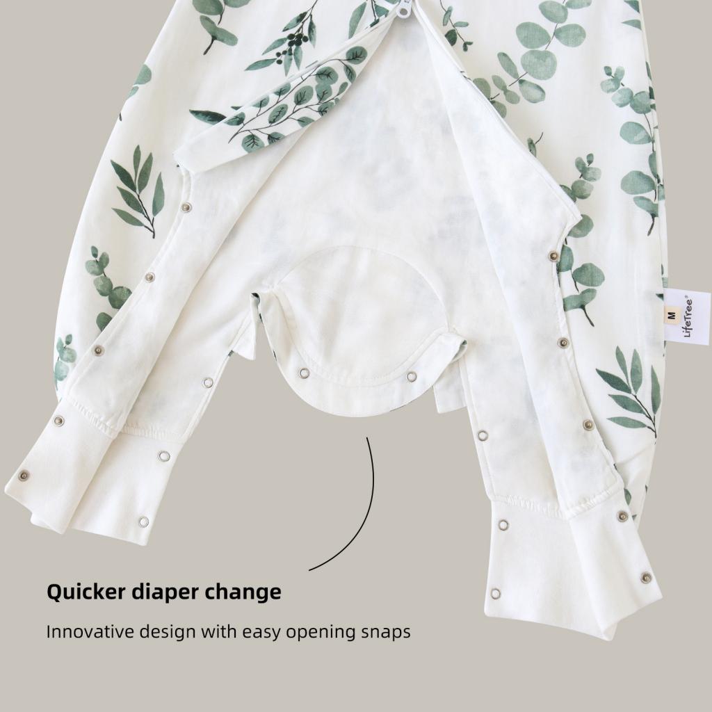 Pibi Leaf Printed Sleeping Bag Green/White Age- 6 Months to 5 Years