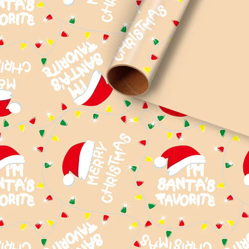 Pibi Merry Christmas Gift Wrapping Paper 50 x 76 cm Multicolor