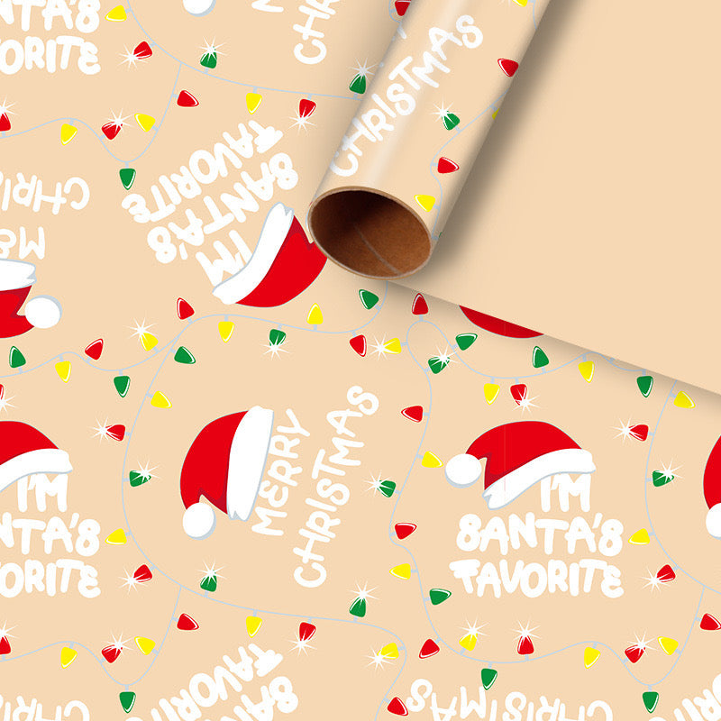 Pibi Merry Christmas Gift Wrapping  Paper 50 x 76 cm Multicolor