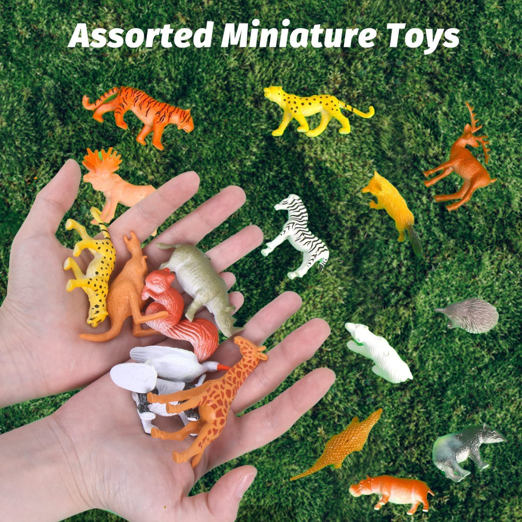 Pibi Mini Jungle Animals Toy with Accessories Pack of 6 Age- 3 Years & Above