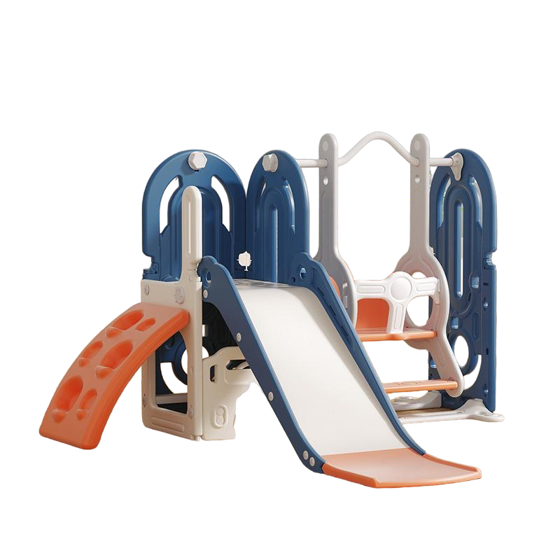 Pibi Multifunctional Playset- Climb, Slide & Swing Blue/Grey Age- 12 Months to 7 Years