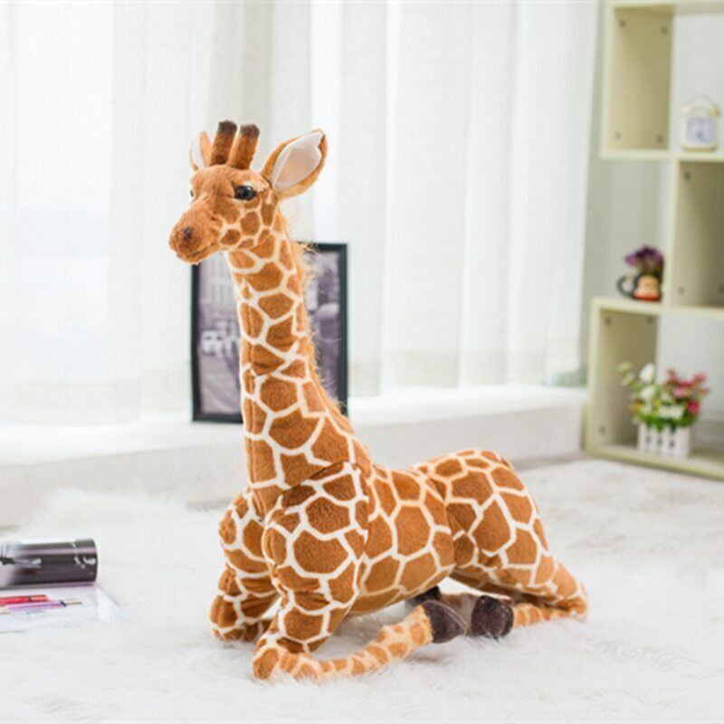 Pibi Plush Standing Baby Giraffe 140 cm Brown Age- Newborn & Above