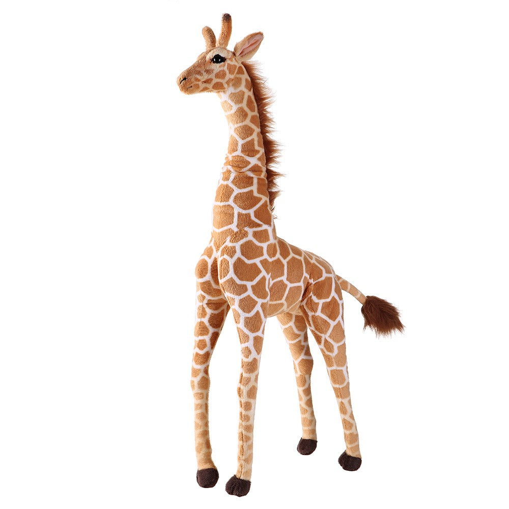 Pibi Plush Standing Baby Giraffe 140 cm Brown Age- Newborn & Above