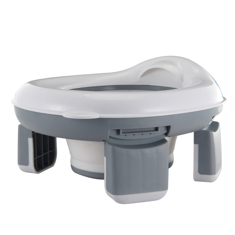 Pibi 2-in-1 Travel Potty Training Seat Grey/White Age- 18 Months & Above