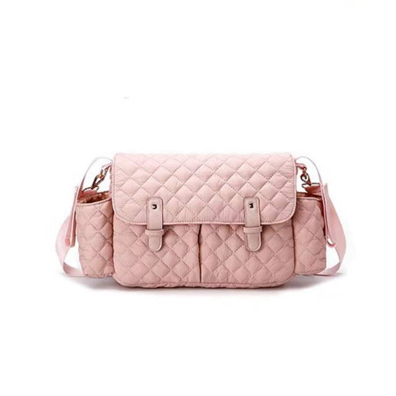 Pibi Quilted Travel Stroller Organizer Bag Pink Age- Newborn & Above