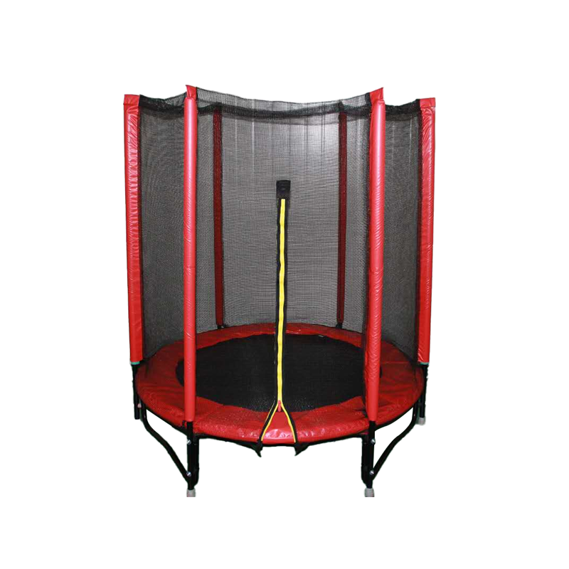 Pibi Round Jump & Bounce Trampoline  55 Inch/ 4.5 Feet Red/Black Age- 3 Years & Above