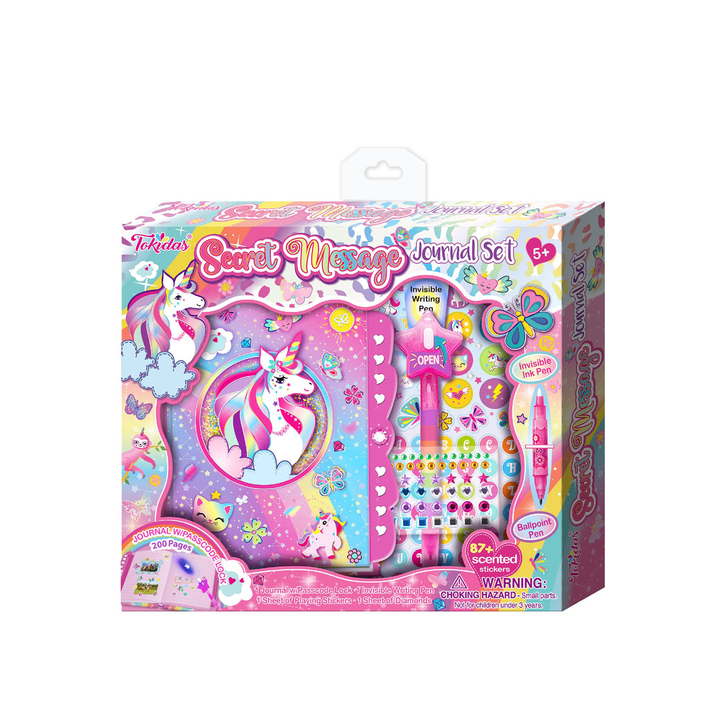 Pibi Unicorn Secret Message Journal DIY Kit with Passcode Lock Multicolor Age- 4 Years & Above