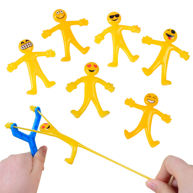 Pibi Stretchable Smiley Fidget Squishy Toy Yellow