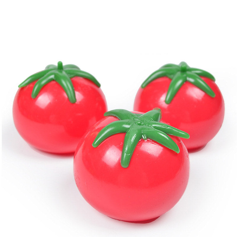 Pibi Tomato Fidget Squishy Toy 6Cm Red Age- 3 Years & Above